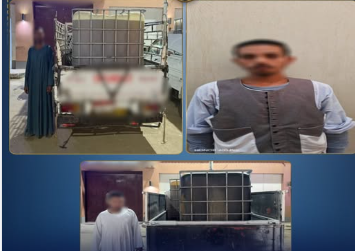 ضبط مخزن مواد بترولية وتحويلها للسوق السوداء في أسوان